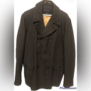 Banana Republic Wool Peacoat Winter Overcoat